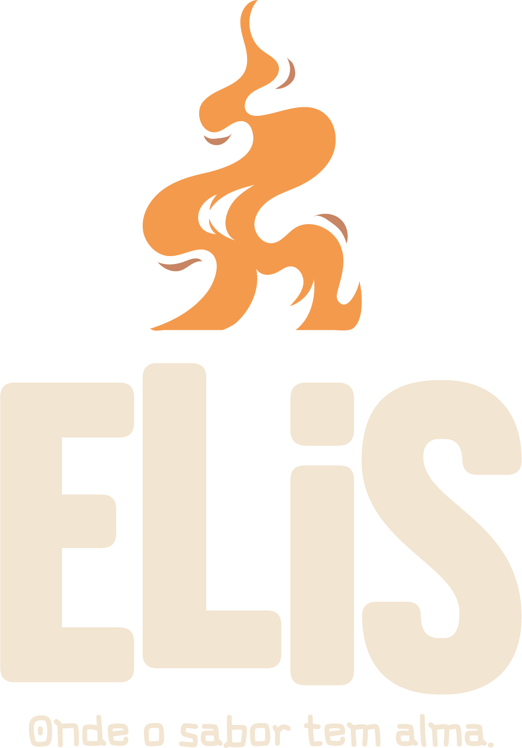 Logo branca Restaurante Elis